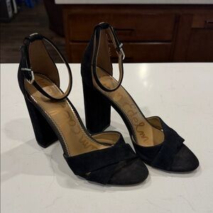 Black Ankle Strap Heels
